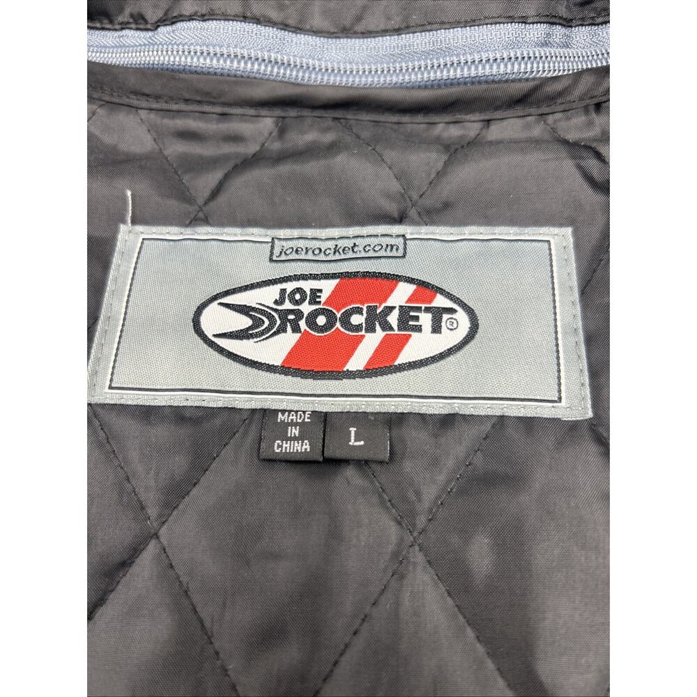 Joe Rocket Full Zip Wind Coat Size Zip Out Quilted Liner Men’s Size LARGE Black - Picture 8 of 10